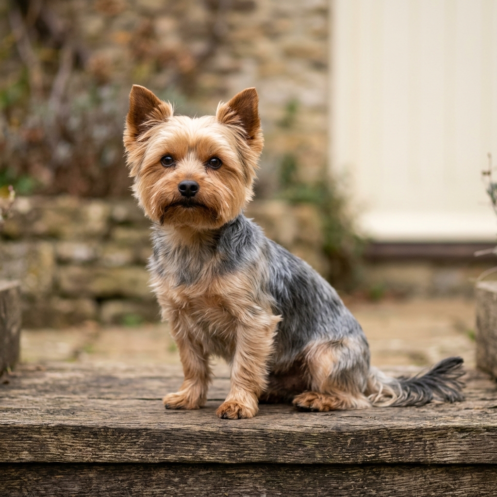 Yorkshire Terrier ruht entspannt